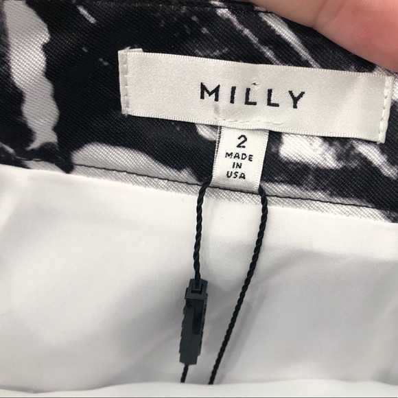 Milly Scribble Print Modern Mini Skirt - Picture 9 of 12